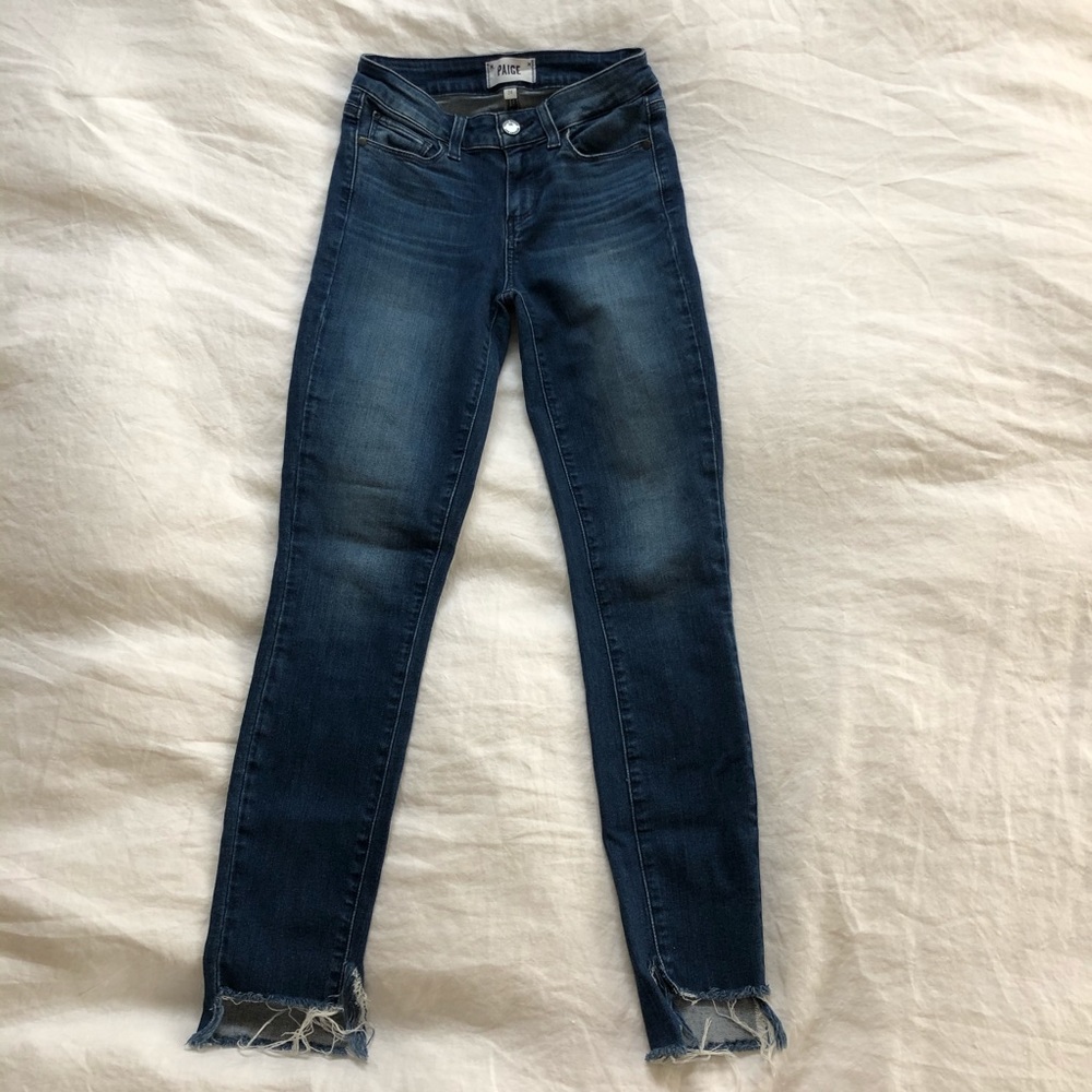 PAIGE crop cut off skinny jeans